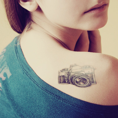 camera tattoo. just,favd,camera,tattoo,blogs